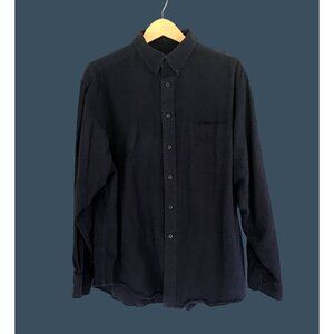 ROUNDTREE & YORKE CASUALS- MENS BLUE 100% COTTON BUTTON DOWN -SIZE X-LARGE